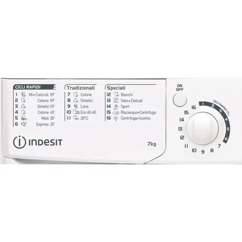 LAVATRICE INDESIT EWC 71252 W IT N 7.KG - immagine 3