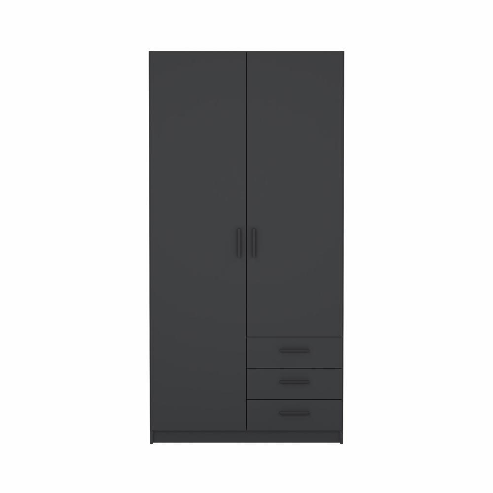 Armadio Sprint con 2 ante + 3 cassetti Matt Grey